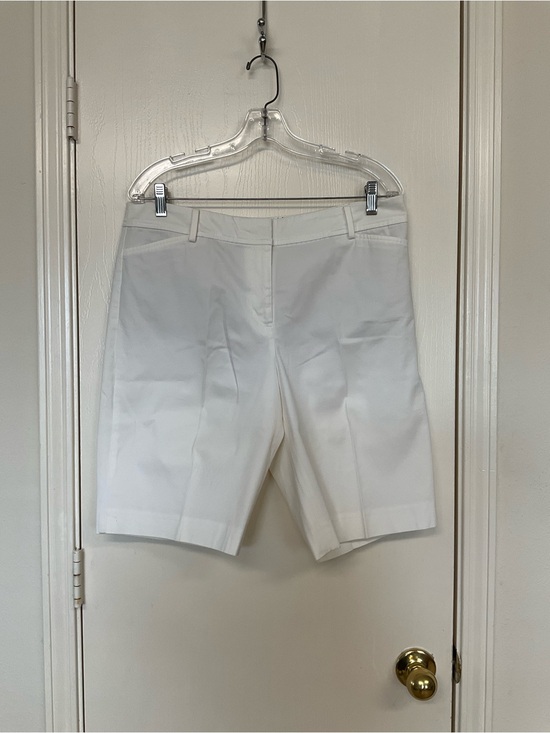 Talbots Pants - Talbots White Tailored Bermuda Shorts